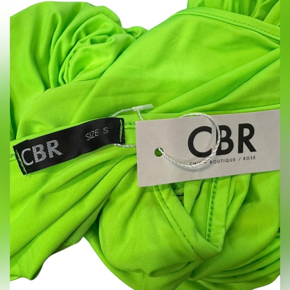 CBR .  Green One-Shoulder Bodycon Mini Dress - Picture 5 of 6